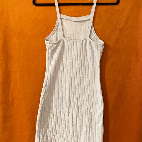 ZARA Baby Blue Bodycon Knit Dress - Size Small - Picture 5 of 6